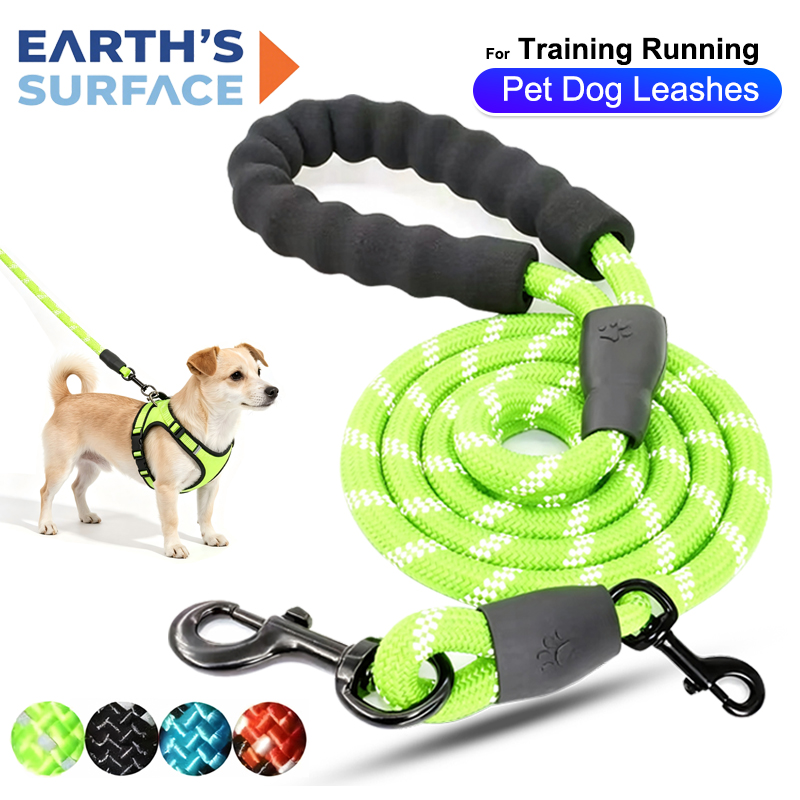 Running Gear Dog - Pet Leashes Reflective Multi Color Round