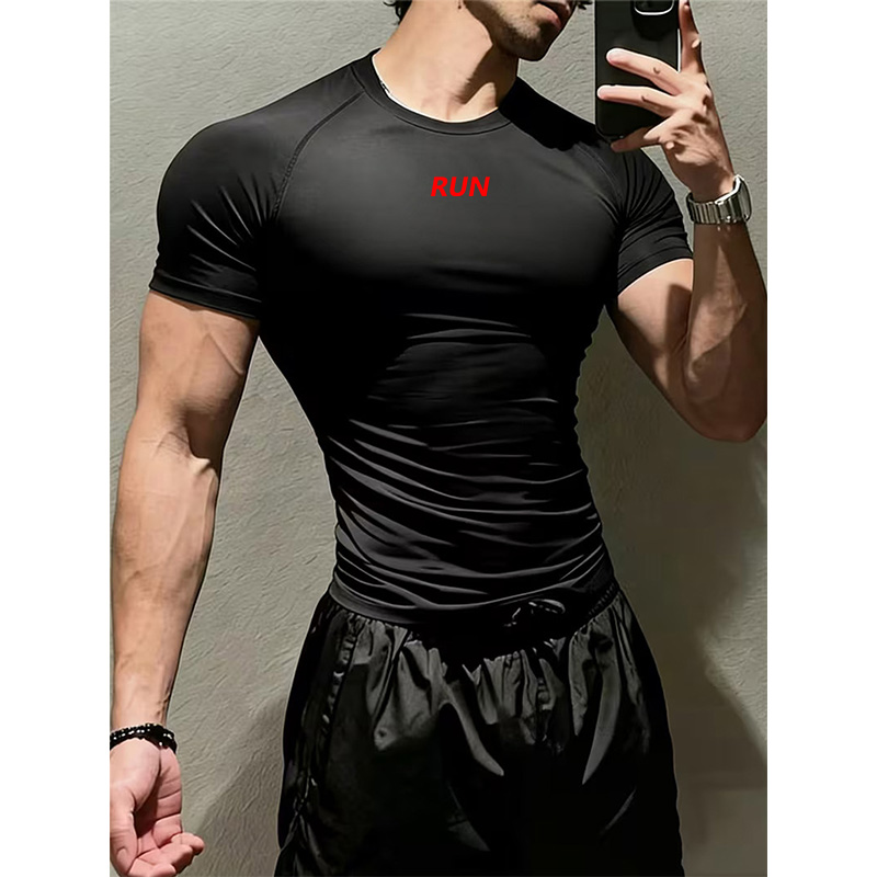 Men Compression Running T Shir - Running Gear Winter ulasan dan harga