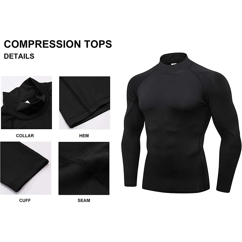 Men Bodybuilding Sport T-shirt - Running Gear Winter ulasan dan harga