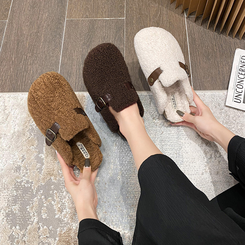 2025 Fashion Fur Clogs Slipper - Insole Arch Support ulasan dan harga