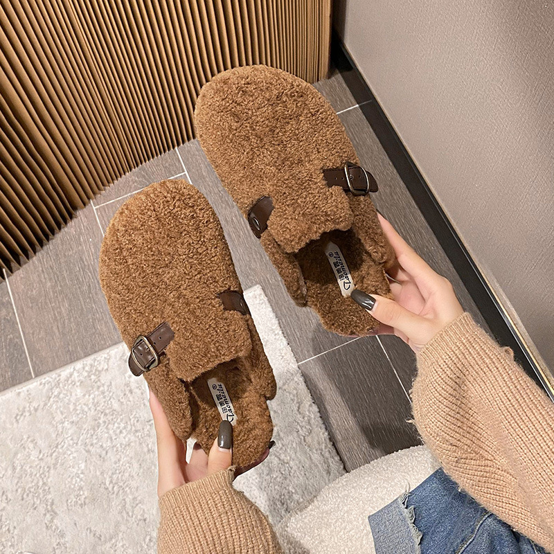 2025 Fashion Fur Clogs Slipper - Insole Arch Support ulasan dan harga