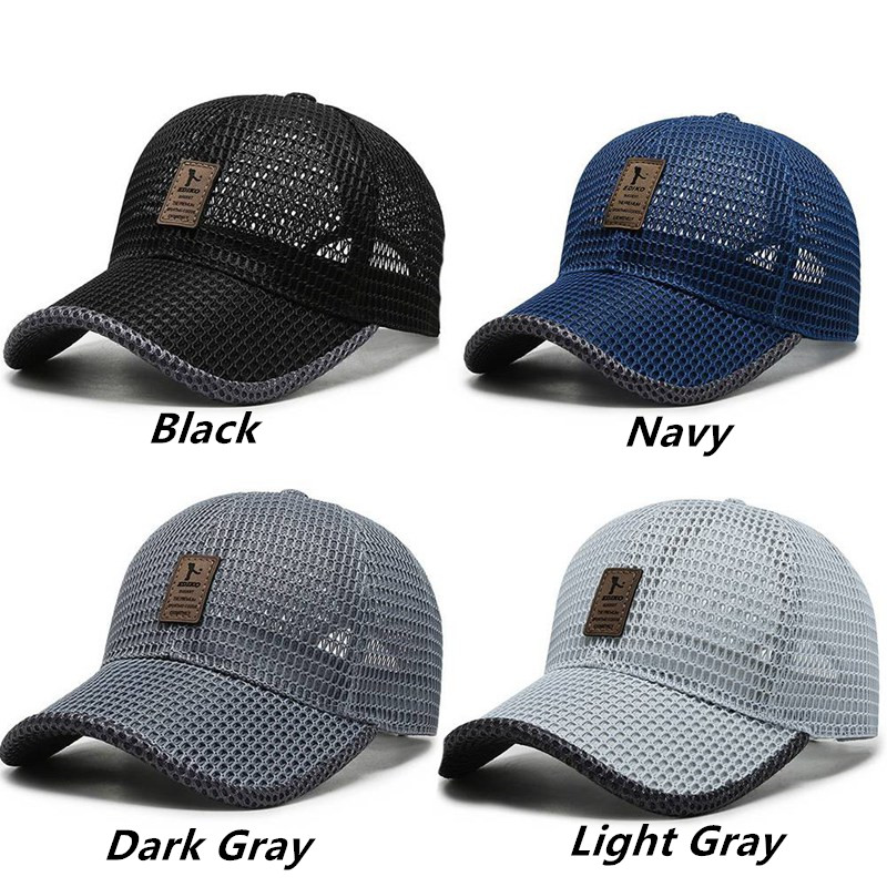 Letter Printed Breathable Mesh - Running Cap Mesh ulasan dan harga
