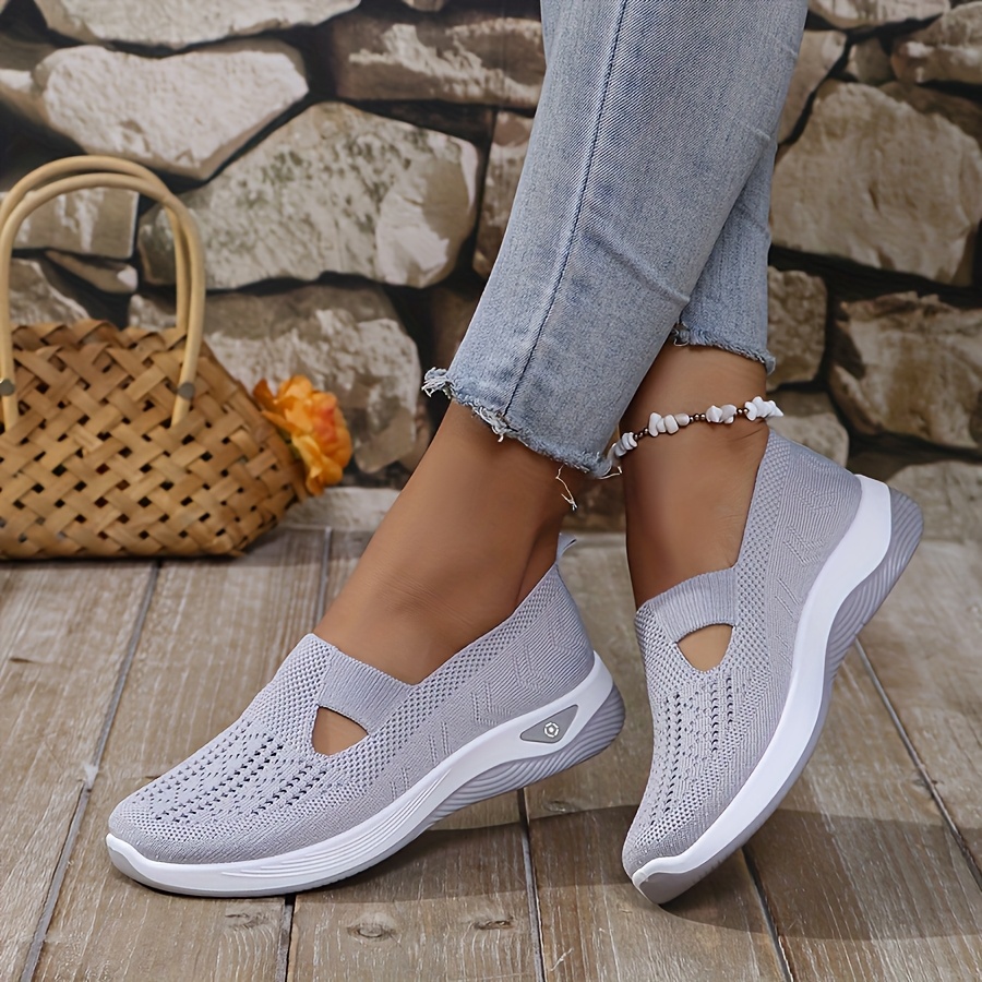 Womens Spring Summer Knit Slip - Insole Arch Support ulasan dan harga