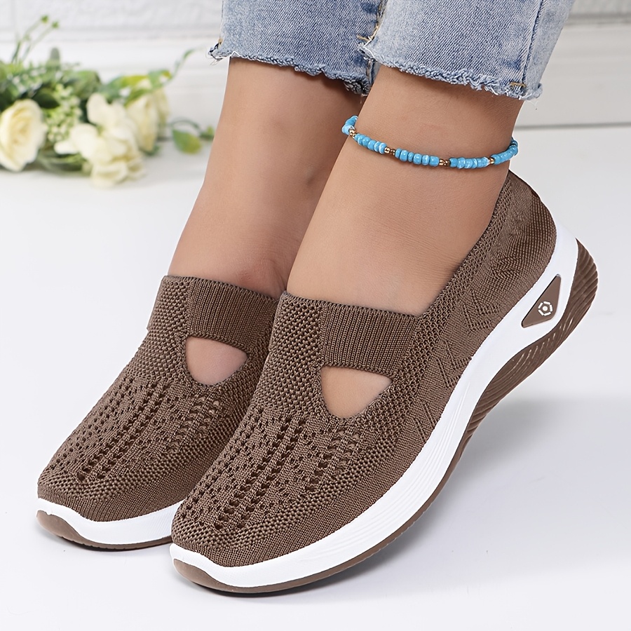 Womens Spring Summer Knit Slip - Insole Arch Support ulasan dan harga