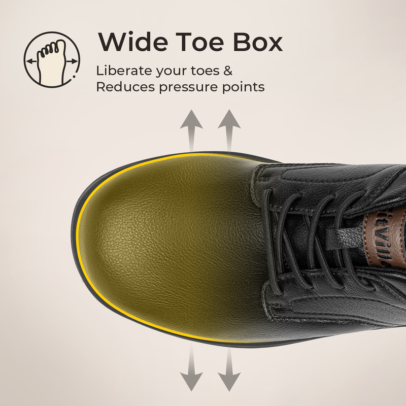 ItVille Men's Wide Width Leath - Insole Arch Support ulasan dan harga
