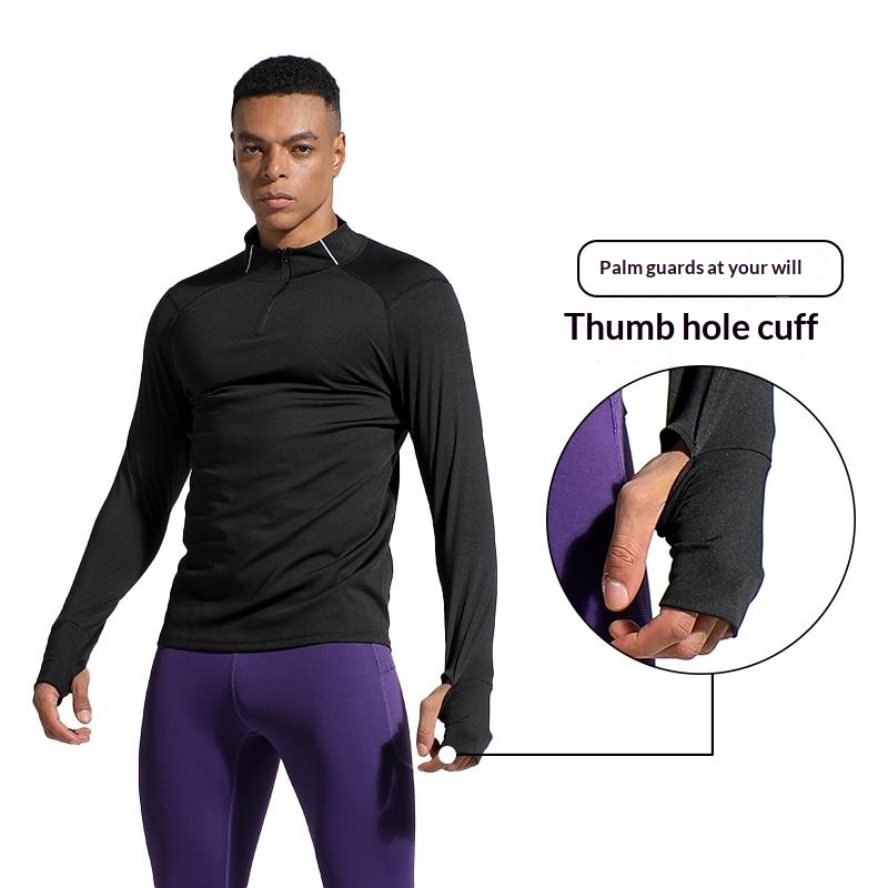 Men's Finger Hole Design Fall  - Running Gear Winter ulasan dan harga