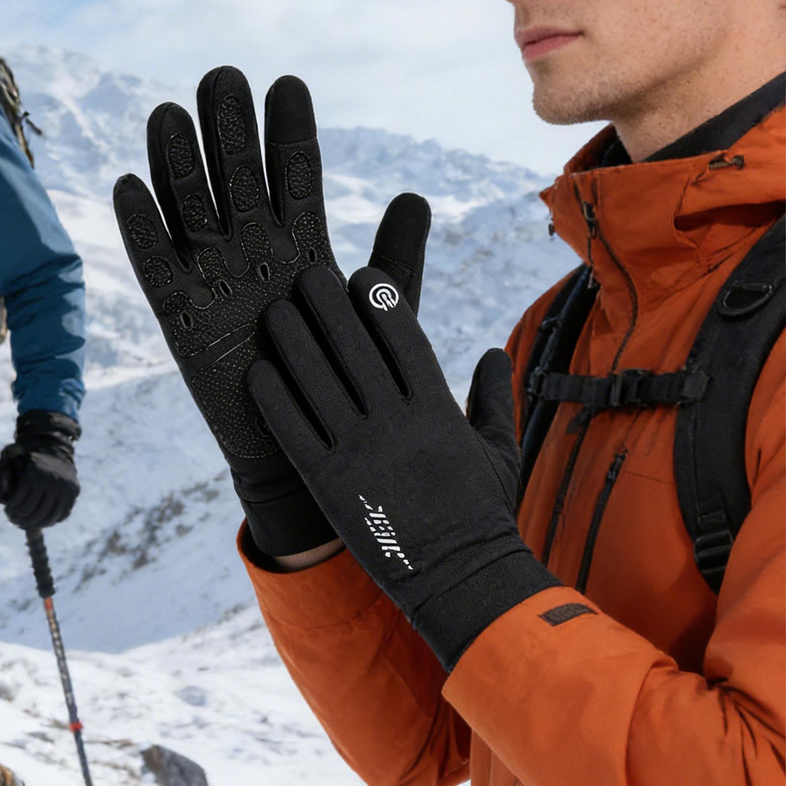Warm Cycling Gloves Full Finge - Running Gear In Snow ulasan dan harga