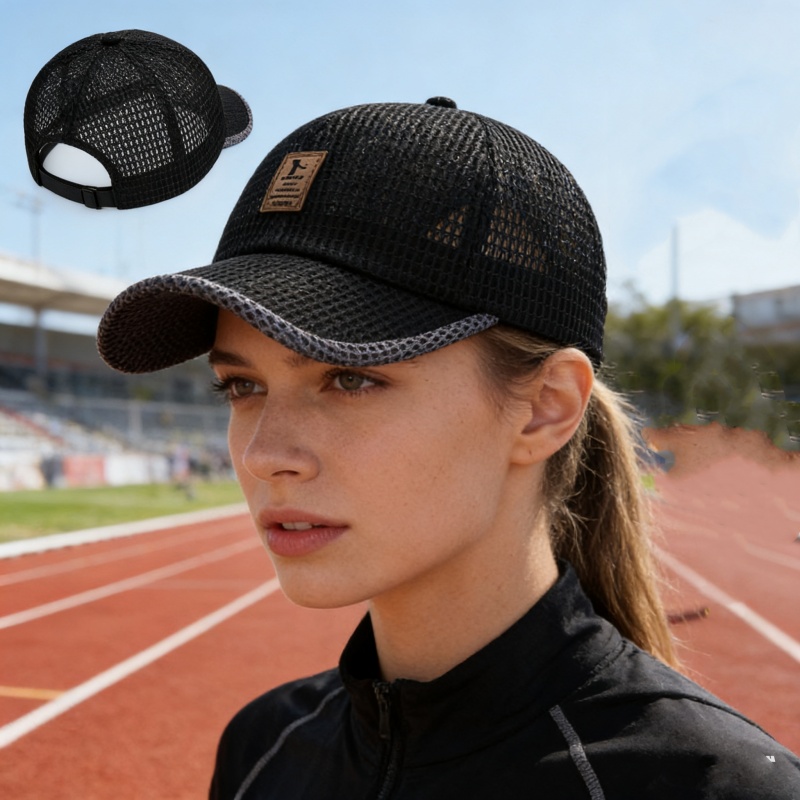 Letter Printed Quick Drying Ru - Running Cap Mesh ulasan dan harga